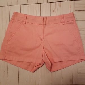 NWOT Pink J. Crew Shorts Size 0